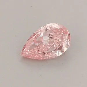 0.38ct PEAR Fancy Vivid Pink VS1 Coloured Lab diamond