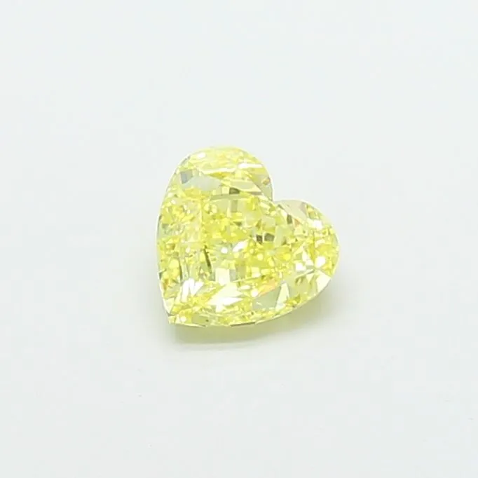 1.05ct HEART Fancy Yellow VS2 Coloured Lab diamond
