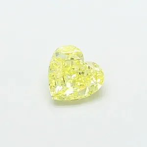 1.05ct HEART Fancy Yellow VS2 Coloured Lab diamond
