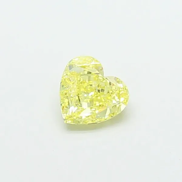 1.05ct HEART Fancy Yellow VS2 Coloured Lab diamond