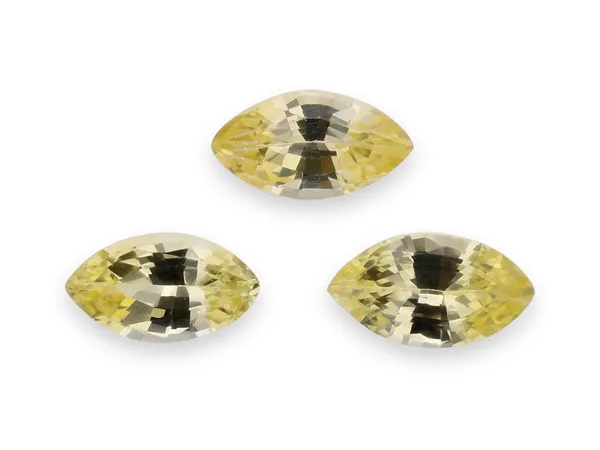 0.18ct Yellow Sapphire, Marquise cut gemstone