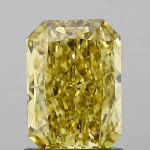 1.01ct RADIANT Fancy Intense Yellow VS2 Coloured Lab diamond