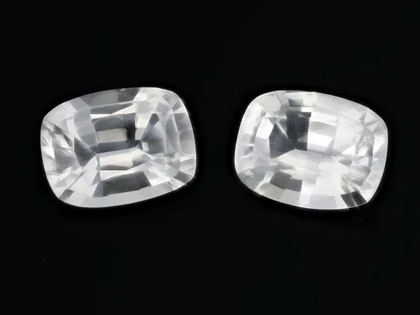 3.06ct White Sapphire, Cushion cut gemstone