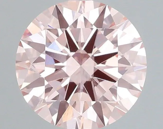 1.01ct ROUND Fancy Intense Pink VS1 Coloured Lab diamond