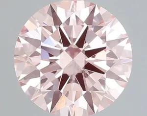 1.01ct ROUND Fancy Intense Pink VS1 Coloured Lab diamond