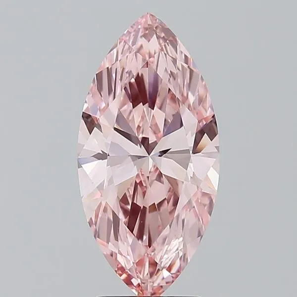 2.76ct MARQUISE Fancy Vivid Pink VS1 Coloured Lab diamond