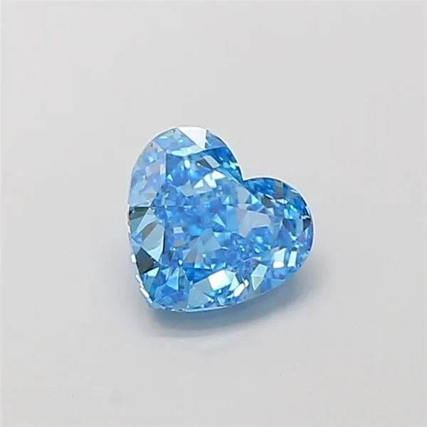 1.09ct HEART Fancy Vivid Blue VS1 Coloured Lab diamond
