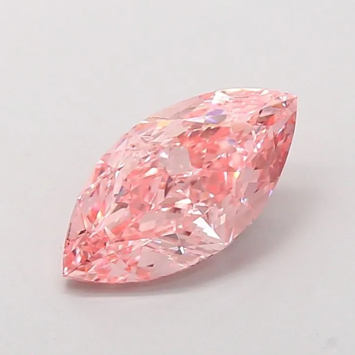 2.54ct MARQUISE Fancy Vivid Pink VVS2 Coloured Lab diamond