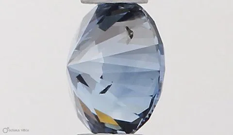0.34ct ROUND Fancy Vivid Blue I1 Coloured Lab diamond