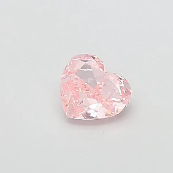 0.94ct HEART Fancy Intense Pink VS1 Coloured Lab diamond