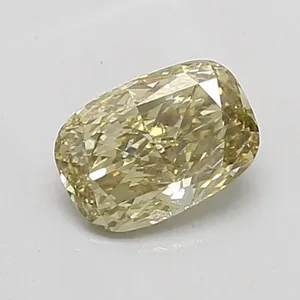 1.01ct CUSHION Fancy Grayish Yellow SI2 Coloured Lab diamond