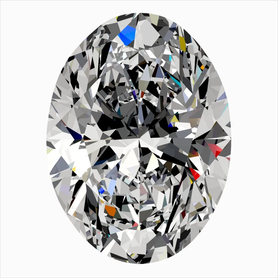 0.40ct OVAL F VVS2 Natural diamond