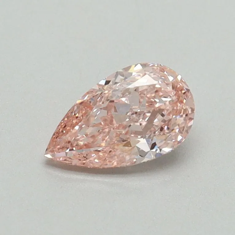 0.54ct PEAR Fancy Intense Pink VS1 Coloured Lab diamond