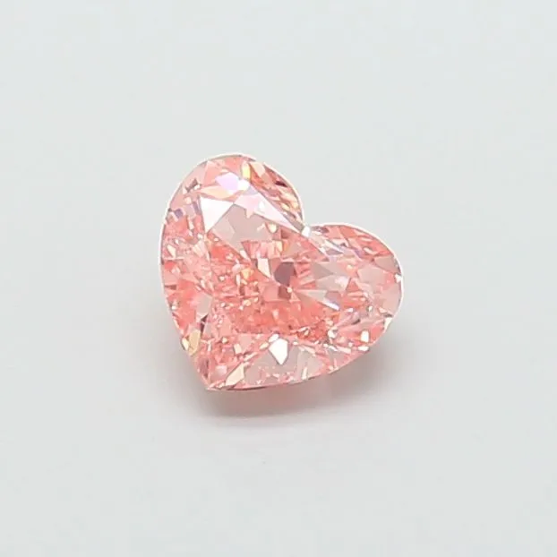 1.07ct HEART Fancy Vivid Pink VS2 Coloured Lab diamond
