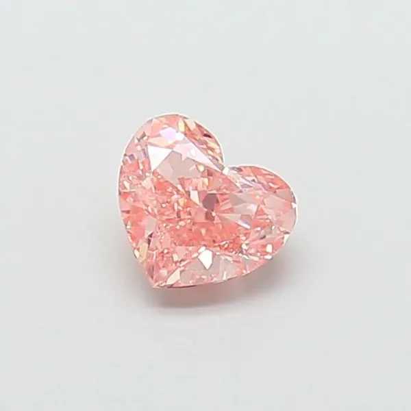 1.07ct HEART Fancy Vivid Pink VS2 Coloured Lab diamond