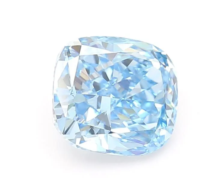 1.04ct CUSHION Fancy Vivid Blue VVS2 Coloured Lab diamond