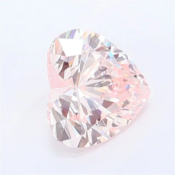 1.04ct HEART Fancy Pink VVS2 Coloured Lab diamond