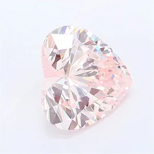 1.04ct HEART Fancy Pink VVS2 Coloured Lab diamond