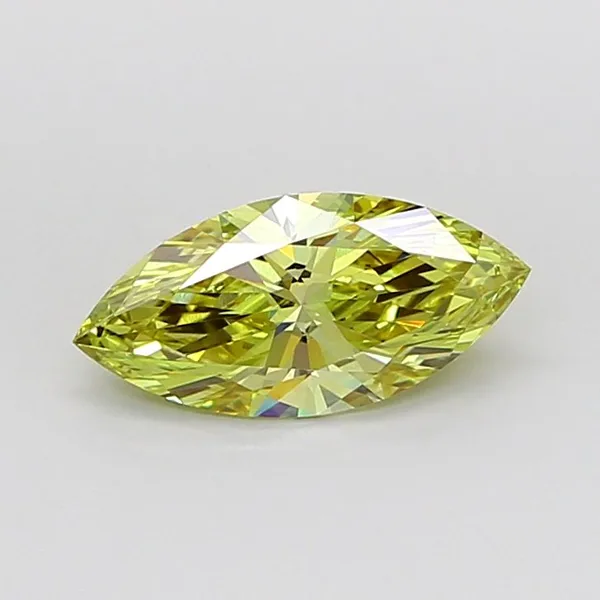 1.54ct MARQUISE Fancy Intense Yellow VVS1 Coloured Lab diamond