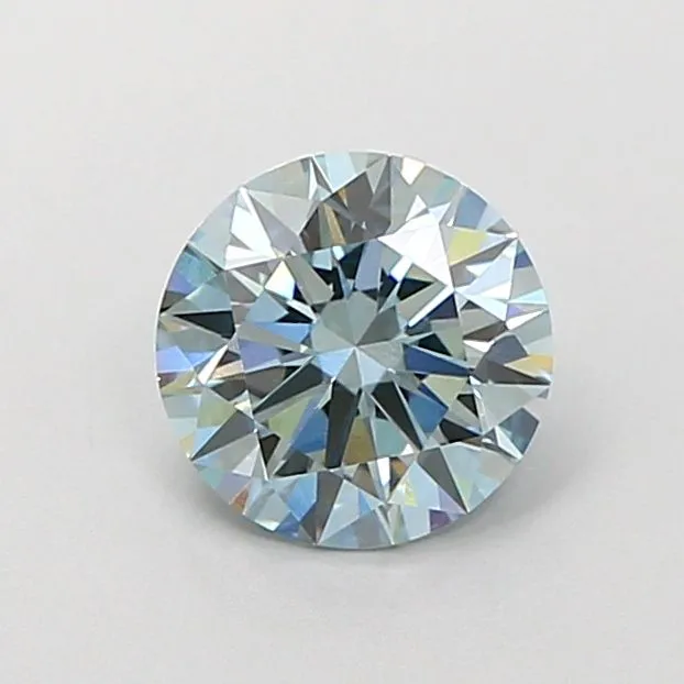 1.11ct ROUND Fancy Blue VVS2 Coloured Lab diamond