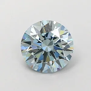 1.11ct ROUND Fancy Blue VVS2 Coloured Lab diamond