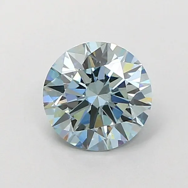 1.11ct ROUND Fancy Blue VVS2 Coloured Lab diamond