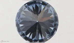 0.36ct ROUND Fancy Vivid Blue VS2 Coloured Lab diamond