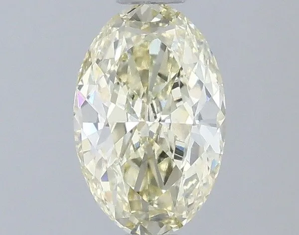 1.09ct OVAL Fancy Light Yellow VVS2 Coloured Lab diamond