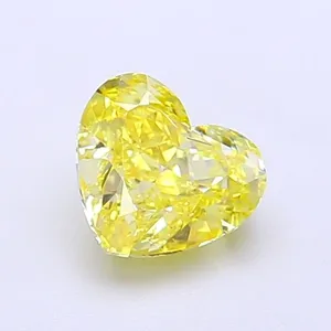 1.01ct HEART Fancy Intense Yellow VVS1 Coloured Lab diamond