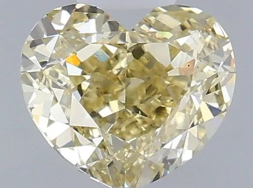 1.02ct HEART Fancy Yellow VS2 Coloured Lab diamond