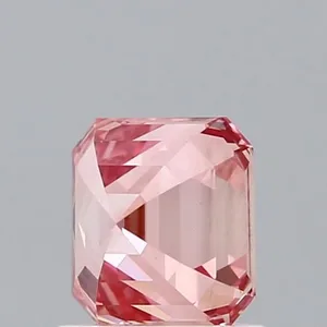 1.1ct EMERALD Fancy Vivid Pink VS1 Coloured Lab diamond