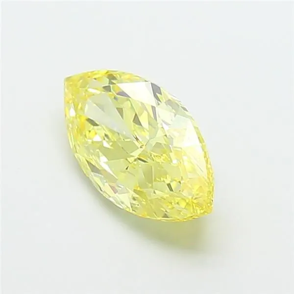 2.51ct MARQUISE Fancy Yellow VS2 Coloured Lab diamond