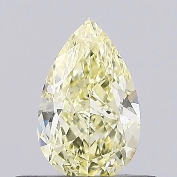 0.34ct PEAR Fancy Yellow VS1 Coloured Lab diamond