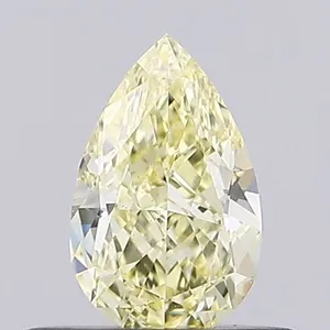 0.34ct PEAR Fancy Yellow VS1 Coloured Lab diamond