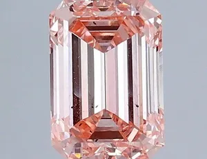1.03ct EMERALD Fancy Intense Pink SI1 Coloured Lab diamond