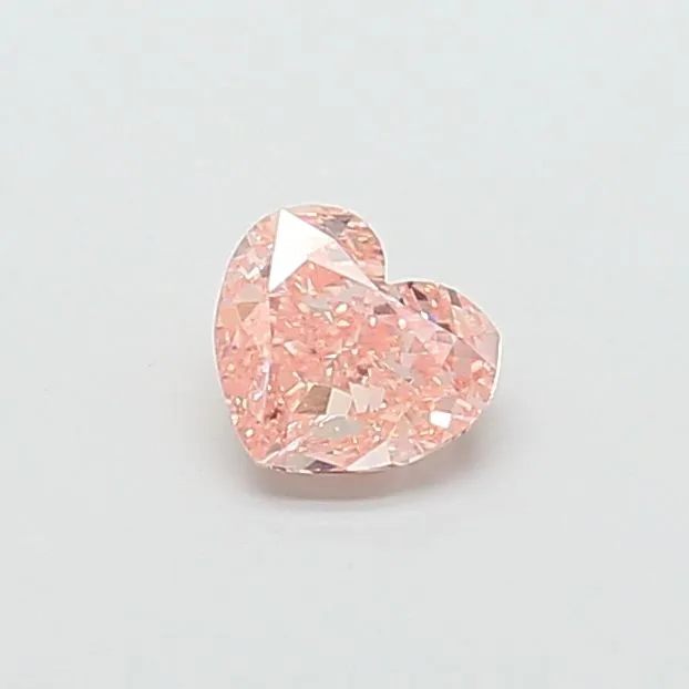 0.99ct HEART Fancy Intense Pink VS1 Coloured Lab diamond
