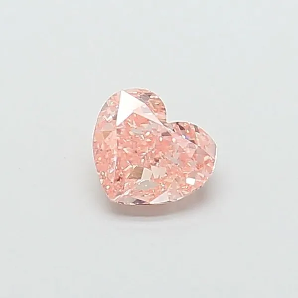 0.99ct HEART Fancy Intense Pink VS1 Coloured Lab diamond