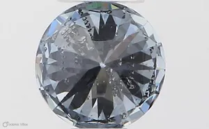 0.35ct ROUND Fancy Vivid Blue SI2 Coloured Lab diamond
