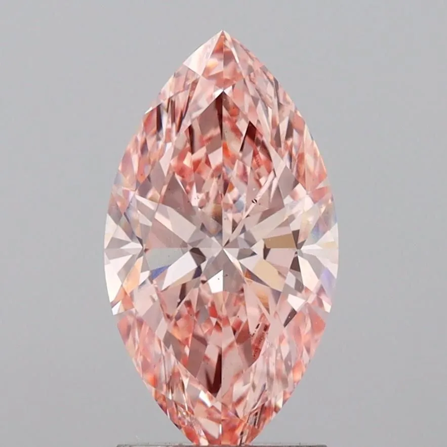 2.01ct MARQUISE Fancy Intense Pink VS2 Coloured Lab diamond