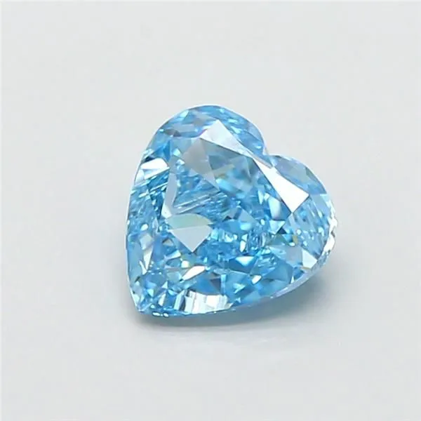 1.02ct HEART Fancy Vivid Blue VS1 Coloured Lab diamond