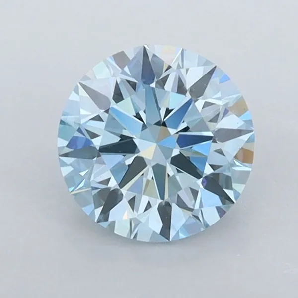 1ct ROUND Fancy Intense Blue VVS2 Coloured Lab diamond