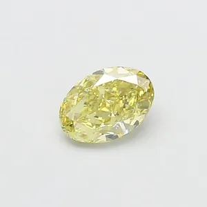1.03ct OVAL Fancy Yellow VS2 Coloured Lab diamond