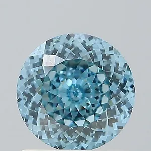 1.02ct ROUND Fancy Intense Blue VVS2 Coloured Lab diamond