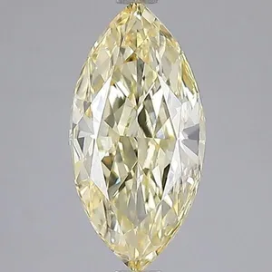 2ct MARQUISE Fancy Yellow VS2 Coloured Lab diamond