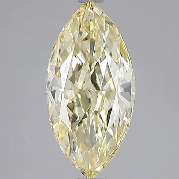 2ct MARQUISE Fancy Yellow VS2 Coloured Lab diamond