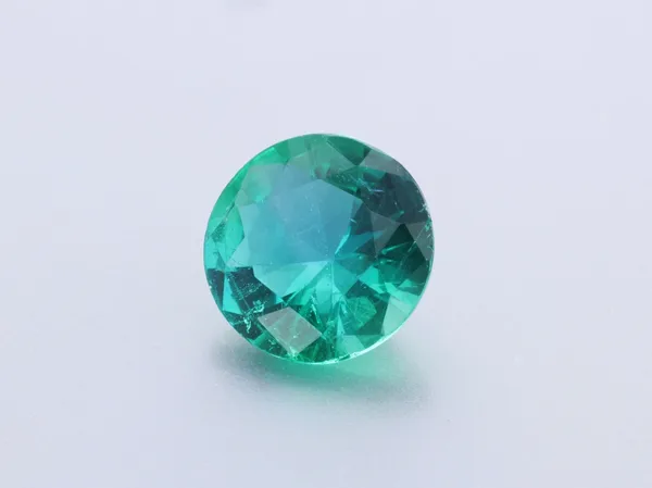 0.66ct Green Emerald, Round cut gemstone