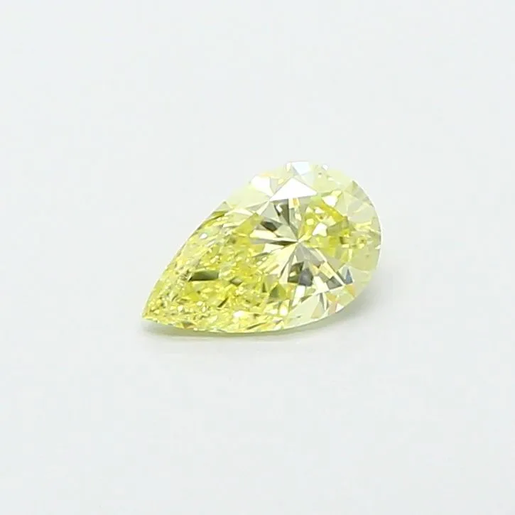 0.71ct PEAR Fancy Yellow VS1 Coloured Lab diamond