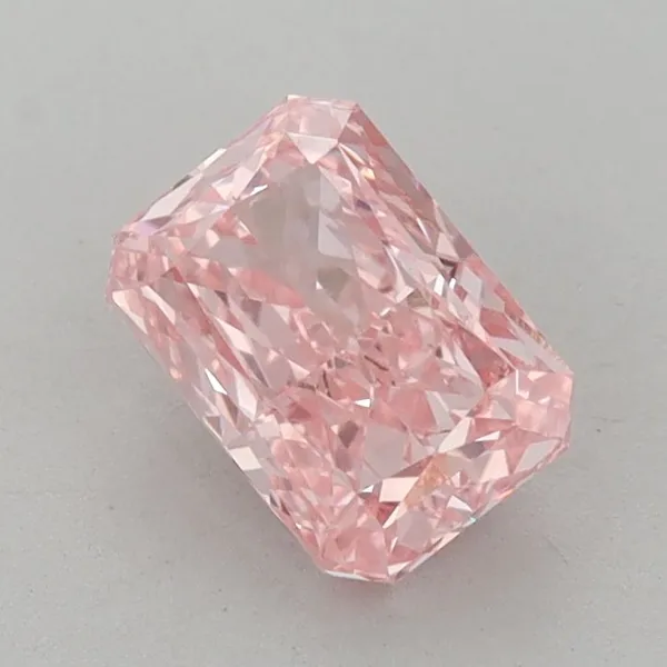 1.14ct RADIANT Fancy Vivid Pink VS1 Coloured Lab diamond