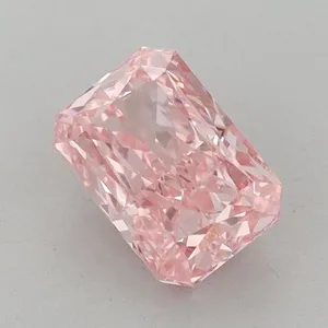 1.14ct RADIANT Fancy Vivid Pink VS1 Coloured Lab diamond