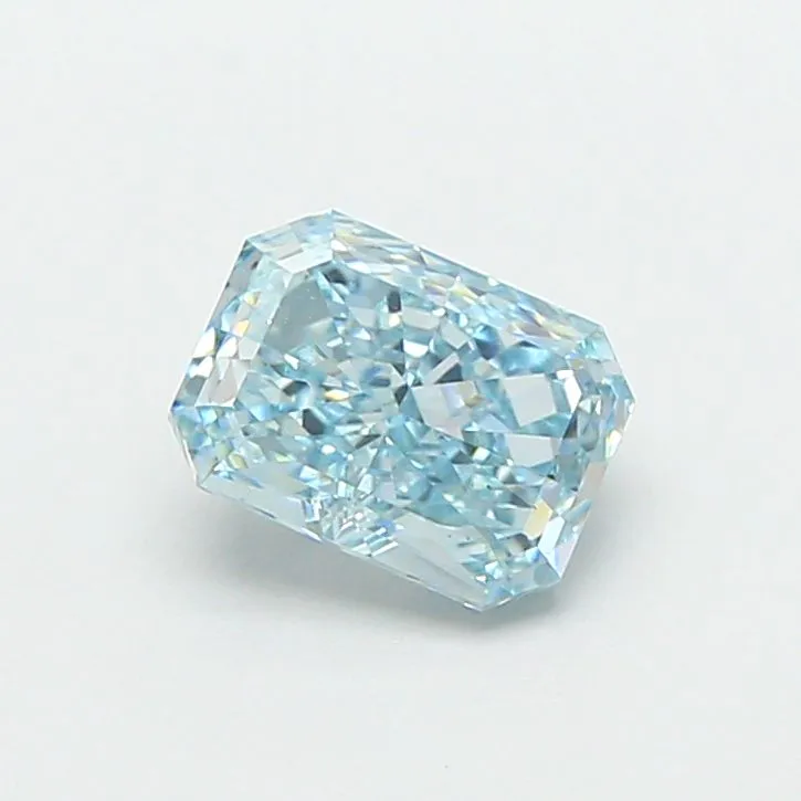 1.00ct RADIANT Fancy Vivid Blue VS1 Coloured Lab diamond